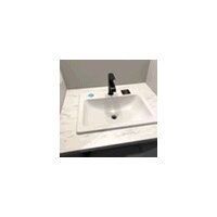 CheviotProducts Cheviot Products 17.75'' White Vitreous China Rectangular  Drop-in Bathroom Sink with Overflow & Reviews