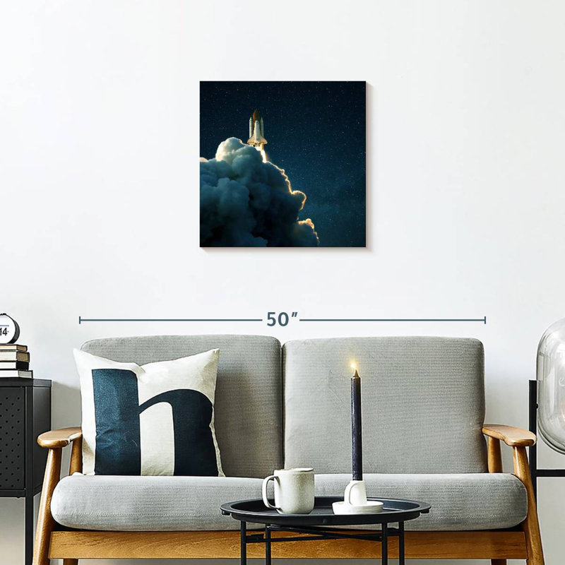 Oberle Starry Space Shuttle Launch, 20'' H x 20'' W