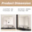 Rectangular Medicine Cabinet With Mirror-616456726