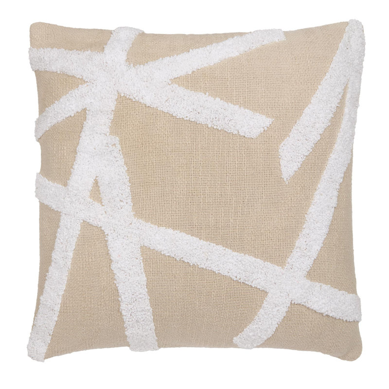 Suheera Natural Square Throw Cushion Cover