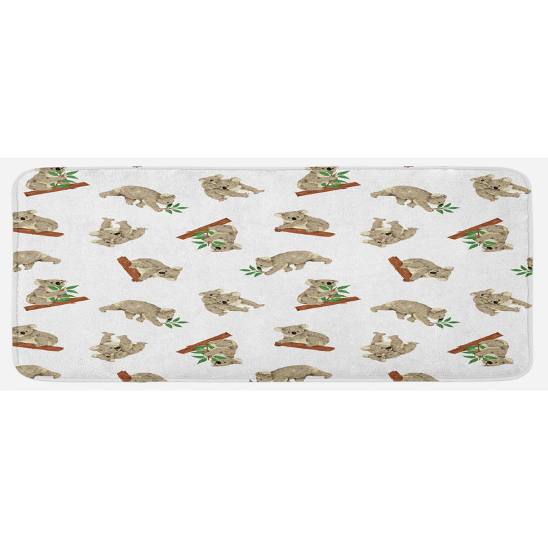 Tapis de cuisine tropical animaux