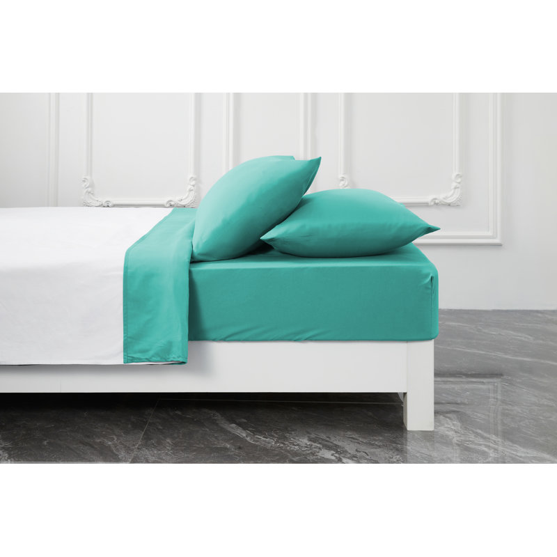 Premium Rayon from Bamboo Sheet Set Deep Pockets, Cooling, Ultra Soft and Breathable, Teal