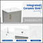 Meuble-lavabo en céramique durable avec lavabo, portes à fermeture douce et grand espace de rangement pour les salles de bain modernes-2031252772
