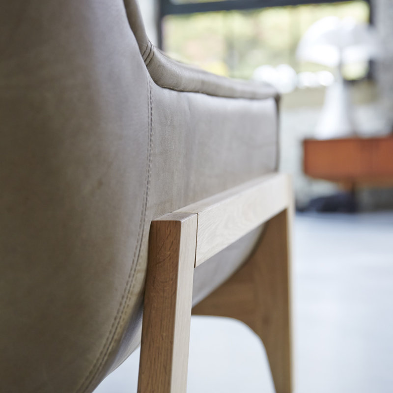 Woodnest Leather Armchair