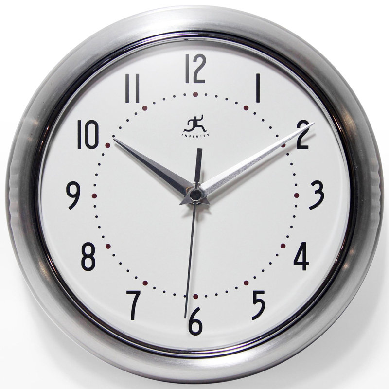 Desdra Wall Clock, Small, Silver
