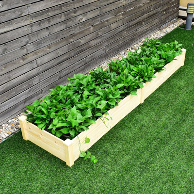Burkeville Wood Raised Garden Bed