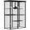 Enceinte d'extérieur pour chat Catio, cage pour chat en métal avec couvercle, 4 plateformes