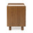 Scandinavian-Style Nightstand, Manufactured Wood End Table with 2 Drawers