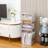2Pcs Clear Book Storage Organizer Box, Plastic Stackable Book Display Case With Magnetic Door, Assemble Storage Showcase For Toy Dolls, Books, Shoes Organizing
