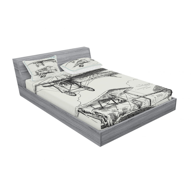 Microfiber Sheet Set, Full Sheet Set with Fitted Sheet