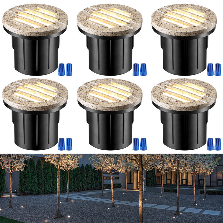 LEONLITE LED Low Voltage Landscape Lights, Well Lights, 6w, 12-24V, IP67  Waterproof, UL Listed, 3000K Wayfair
