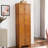 72.4" High 8-door Storage Unit - Store Everything In One Place Oak 8 Doors Tall Cabinet With 4 Shelves Create A Tidy And Stylish Home
