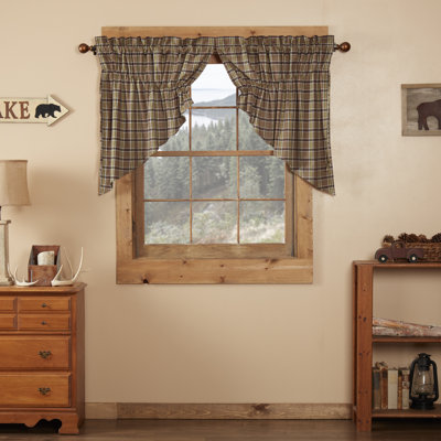 Wyatt Cotton Plaid Swag Window Valance