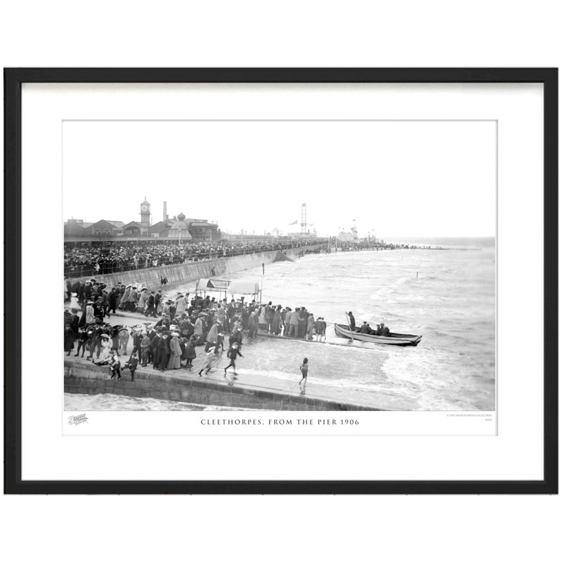 Cleethorpes, from the Pier 1906 1 Piece Single Picture Frame Wall Art, 40cm H x 50cm W
