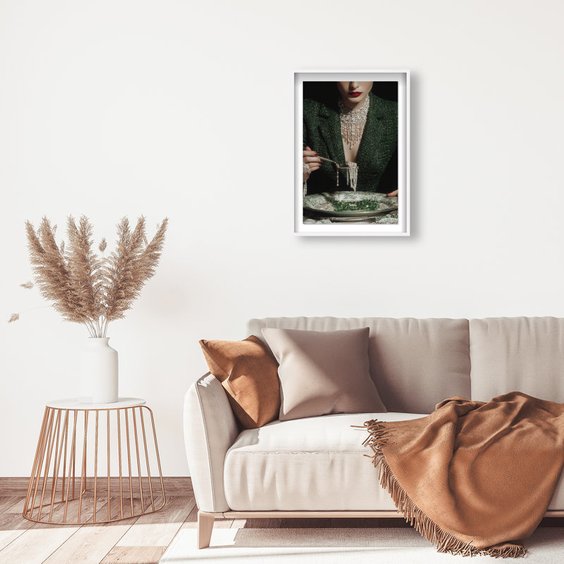Forest Feast Shadowbox Fashion Print by Oliver Gal, Black Frame, 10 x 15, 55.5"H x 37.5"W, White Shadowbox