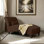 Chaise longue incurvée simple et élégante
