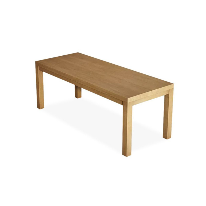 Bureaux rectangulaires en bois massif Burlywood, H 29,53 po x l 55,12 po x P 23,62 po
