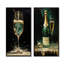 «Gold and Emerald Champagne Dream», ensemble d'art mural sur toile champagne-216363621-216363619