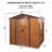 6 ft. x 6 ft. Outdoor Metal Storage Shed with Window & Metal Floor Base-123384471-123384474