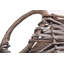 Wicker Scoop Neck Hessian Lined Basket-621230021