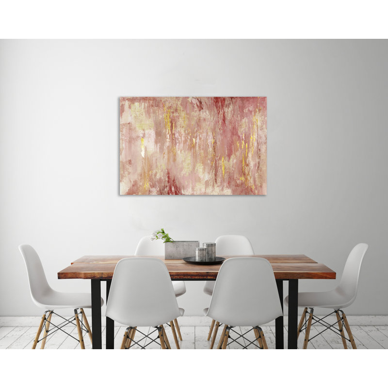«Spice Abstract with Gold», reproduction sur toile tendue, H 24 po x l 36 po x P 1,5 po