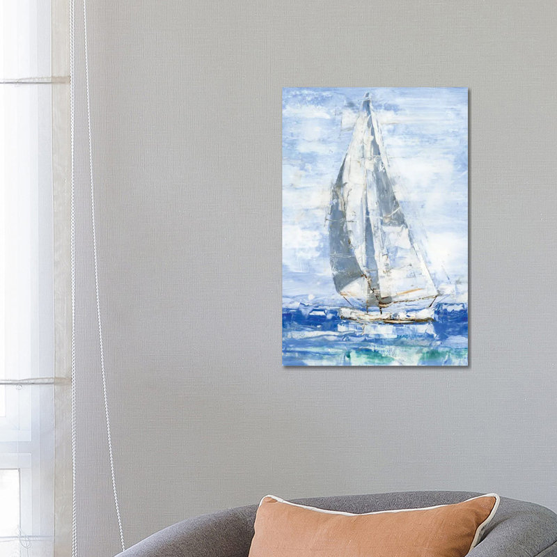 Blue Sails I 1 Piece Wrapped Canvas Painting, 66.04cm H x 45.72cm W x 1.91cm D