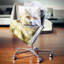 Mignon chat blanc fractal - coussin imprimé animal-29517204-29517208