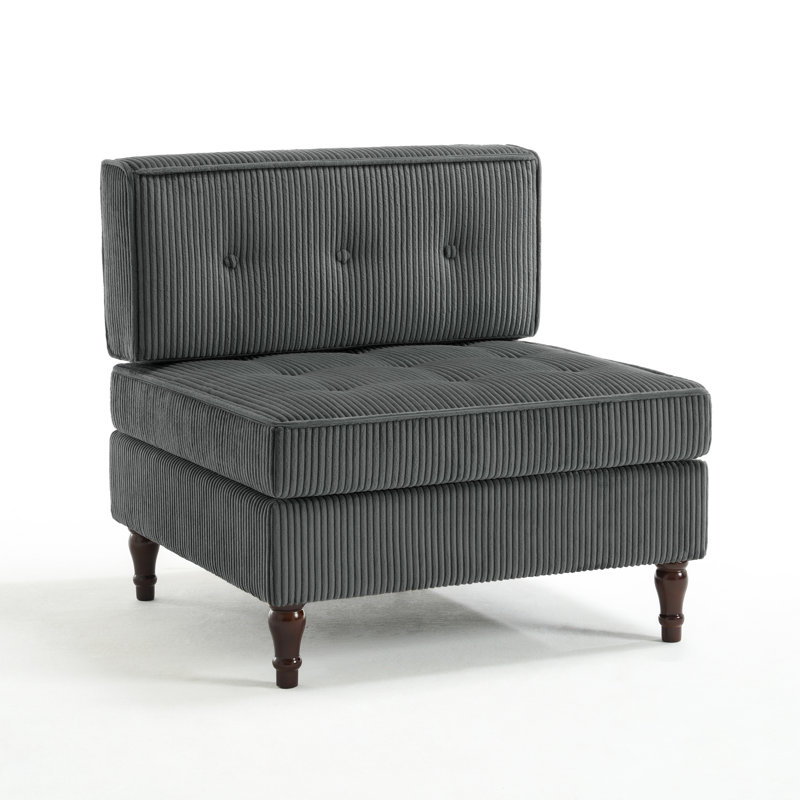 Upholstered Accent Chair, Grey