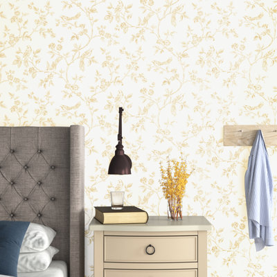 Rouleau de papier peint lisse L 33 pi x l 20,5 po Krantz Ray Bird