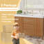 Meuble-lavabo simple 47,2 po avec lavabo en résine et armoire de rangement