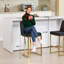 Set of 3 Upholstered 24'' Height Counter Stools With Metal Frame-121781147-126254348