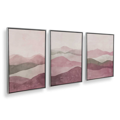 Ensemble de 3 brumines rose Fluorite