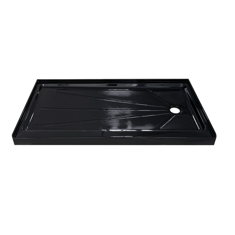 Base de douche à triple seuil l 60 po x P 32 po, Droite