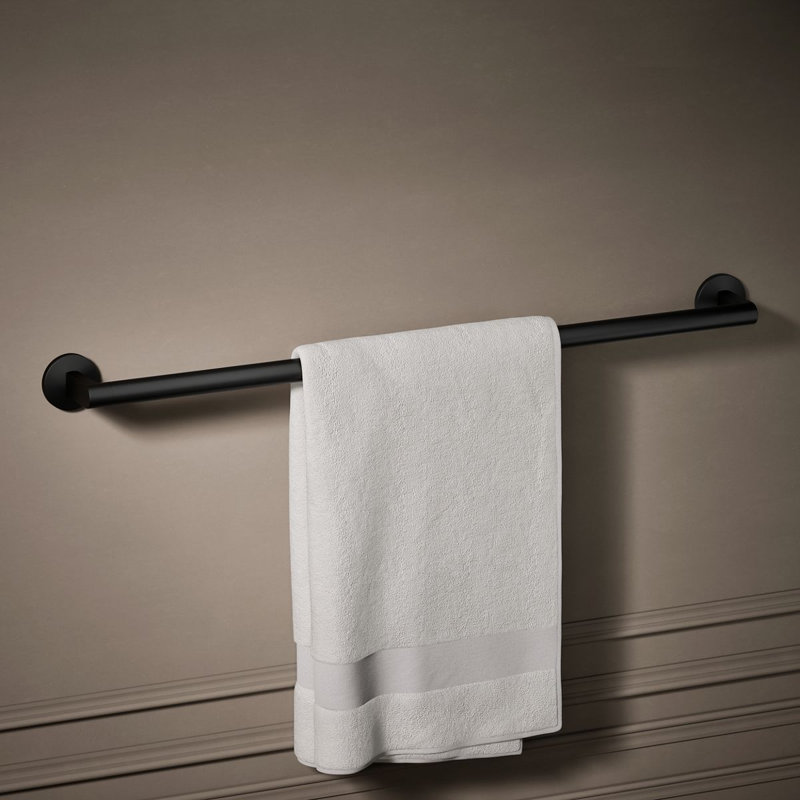 Porte-serviettes Composants, Noir mat, L 30 po