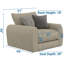Chaise Vumera et 1/2 avec coussin moelleux