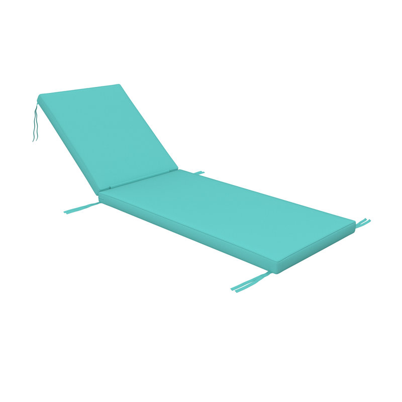 Sunbrella® Outdoor Chaise Cushion, 23" W x 75" D, Sunbrella® Canvas Aruba