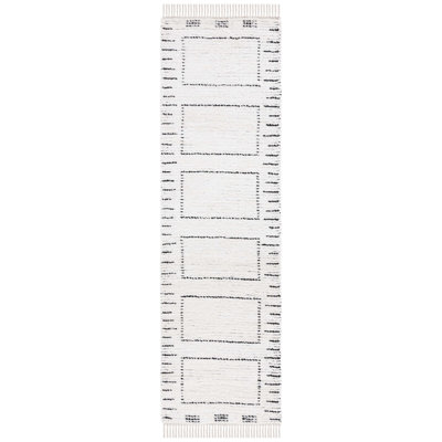 Anahlia Hand Woven Cotton Geometric Rug