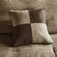 Édredon très grand en faux suède - 7 pièces brun, détails décoratifs brodés-121228243-121228242