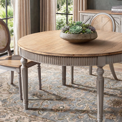 Imarah 55" Reclaimed Wood Round Dining Table