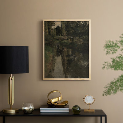 Vintage Landscape CXLV Framed Print - Solid Wood