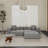 Kay 3-Piece Upholstered Boneless Modern Linen Fabric Modular Loveseat Sofa With Ottoman