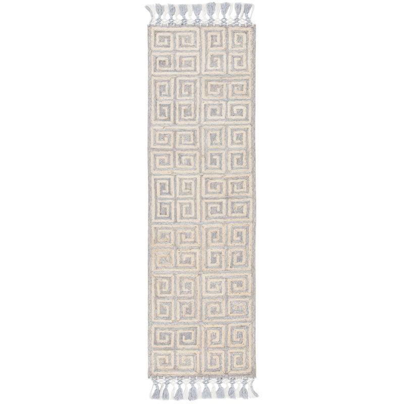 Currie Hand Tufted Performance Geometric Rug, Runner 2'3" x 8'
