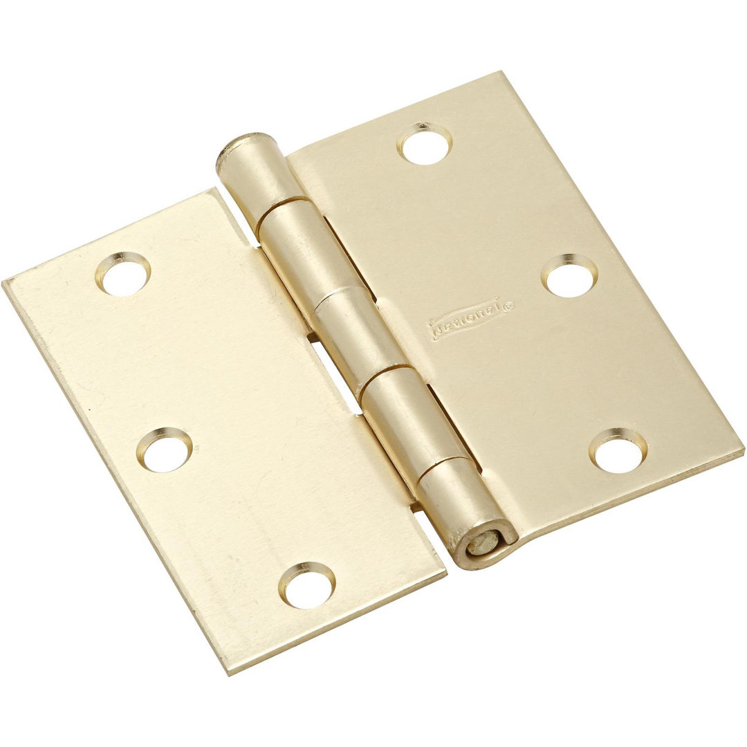 National Hardware - V512 3-1/2" SQR Hinge 3/pk (Set of 3) National Hardware 