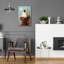  «Curly Ii» par Lucia Heffernan, art mural en verre acrylique, 16 po x 24 po-1725464186