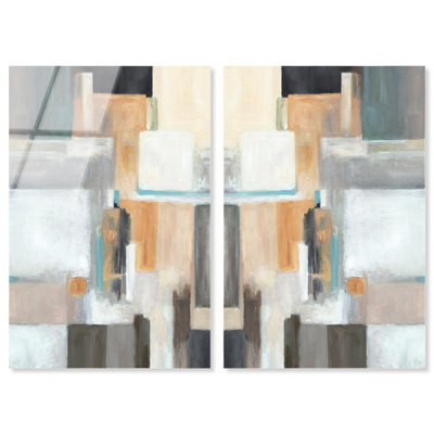 Shaped Slice Set Acrylic Print Modern Wall Art Set by Art Remedy, Ready to Hang, 16 x 24