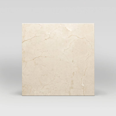Carreau de marbre Crema Marfil adouci 18x18'