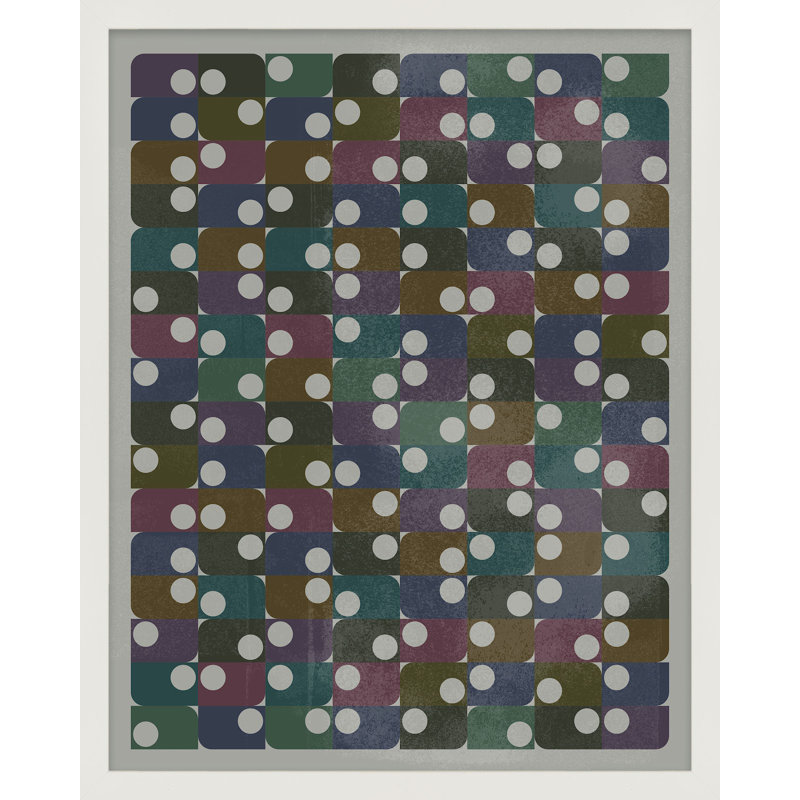 Syncopation Print by Jacques Pilon, White Framed, 25" H x 20" W