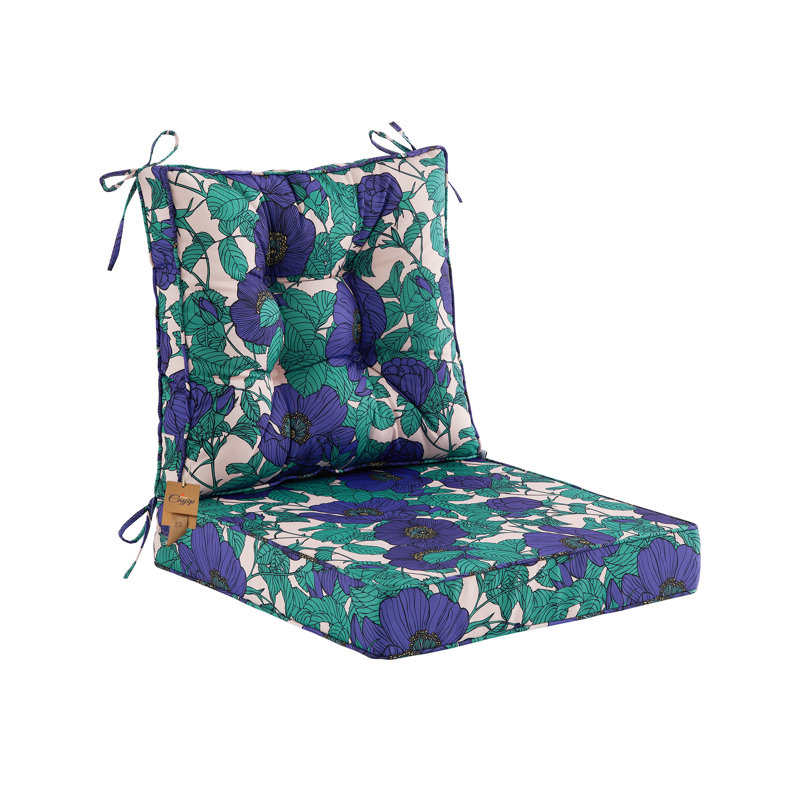 Outdoor 4'' Seat / Back Cushion, Dark Blue