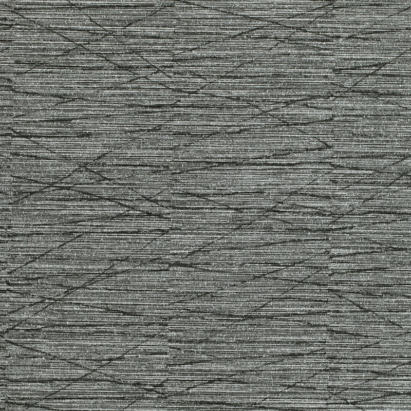 3' L x 54" W Wallpaper Roll, Gray/Charcoal