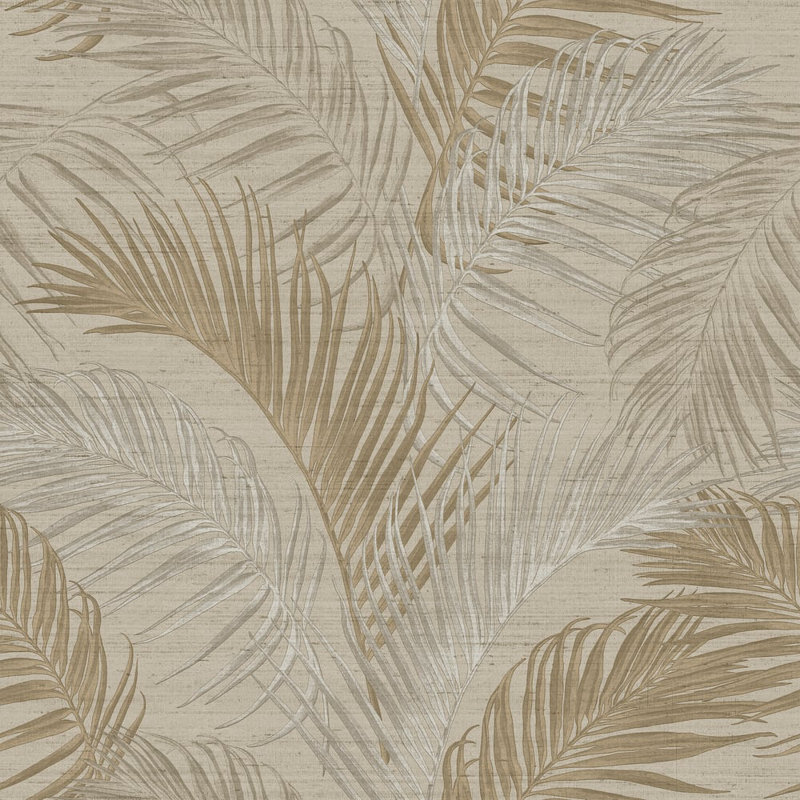 Synergy Collection Lush Palm Leaf Wallpaper Roll, Bronze